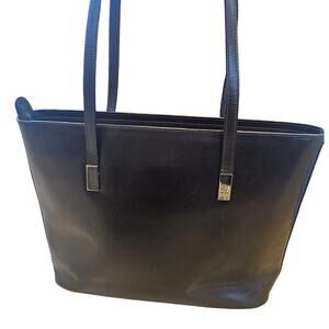 Vintage ESCADA Chocolate Brown Double Strap Leather Shoulder Bag Purse Y2K 2000s